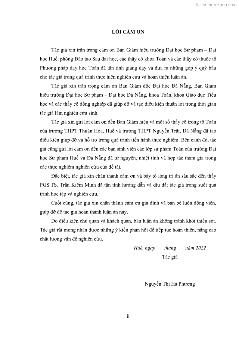 Luận án tiến sĩ giáo dục học Phát triển kiến thức và thực hành nghiệp vụ của giáo viên Toán tương lai để dạy học thống kê - 1 Trang 4