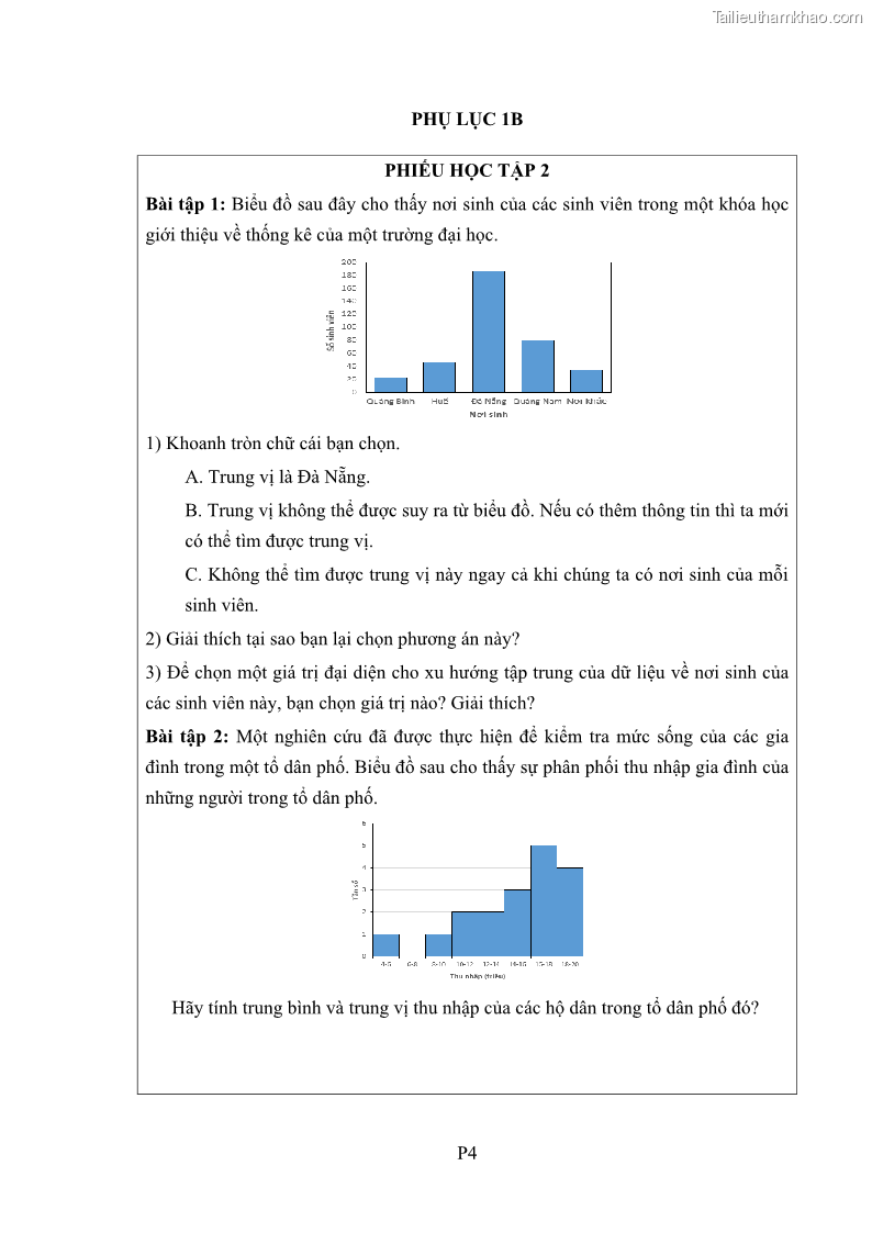 Luận án tiến sĩ giáo dục học Phát triển kiến thức và thực hành nghiệp vụ của giáo viên Toán tương lai để dạy học thống kê - 16 Trang 181