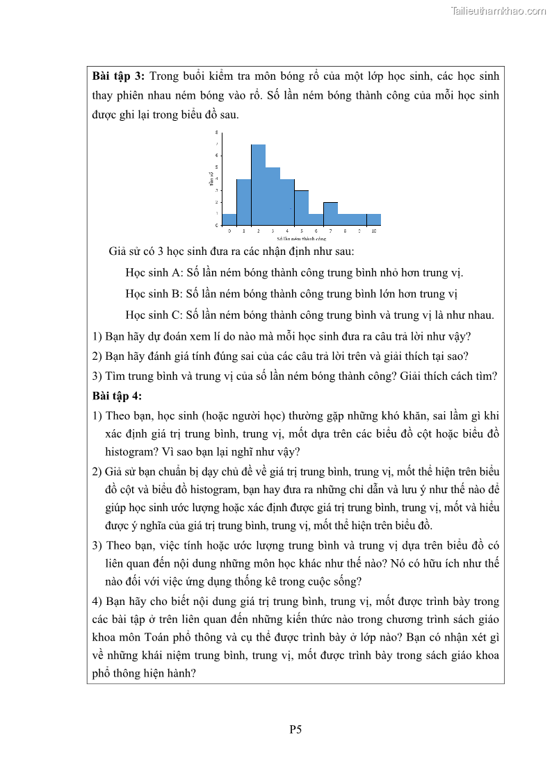 Luận án tiến sĩ giáo dục học Phát triển kiến thức và thực hành nghiệp vụ của giáo viên Toán tương lai để dạy học thống kê - 16 Trang 182