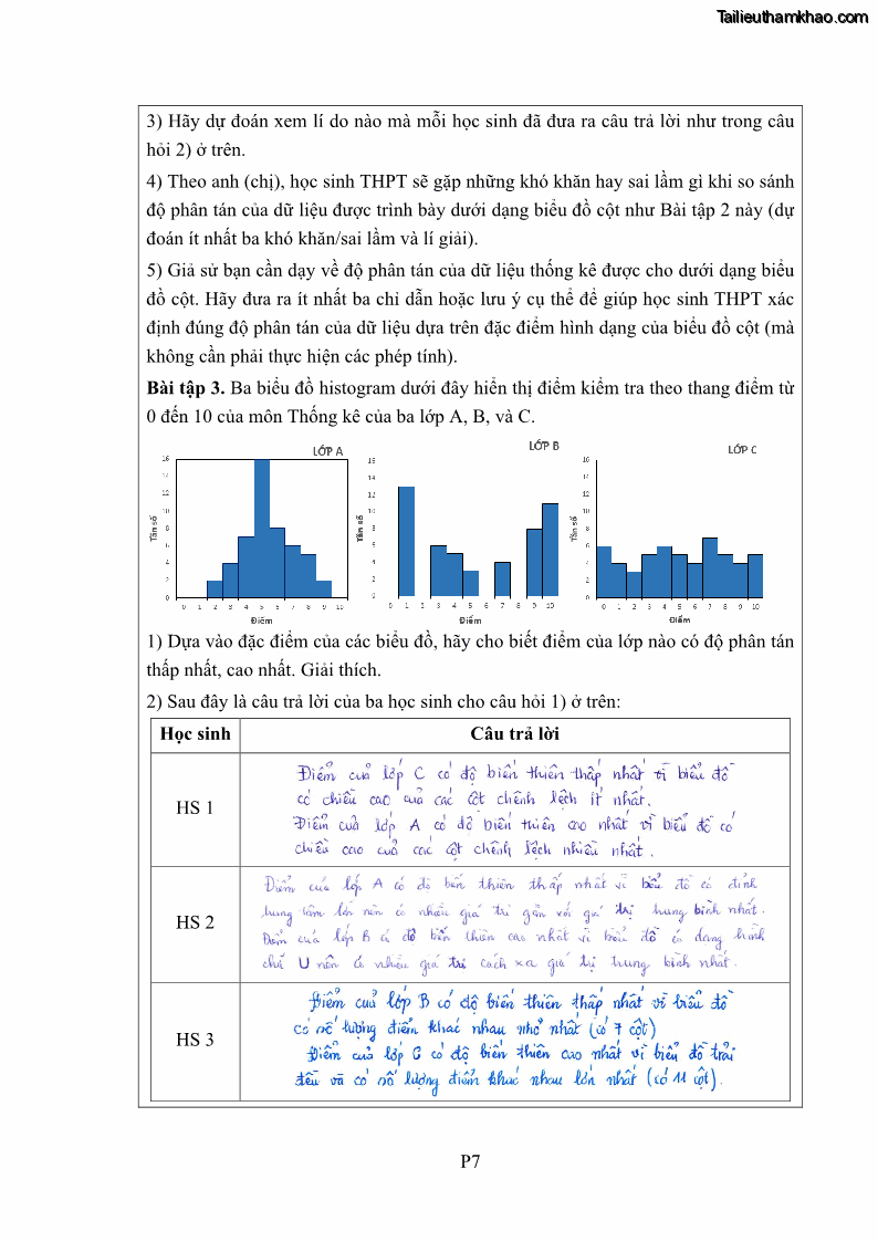 Luận án tiến sĩ giáo dục học Phát triển kiến thức và thực hành nghiệp vụ của giáo viên Toán tương lai để dạy học thống kê - 16 Trang 184