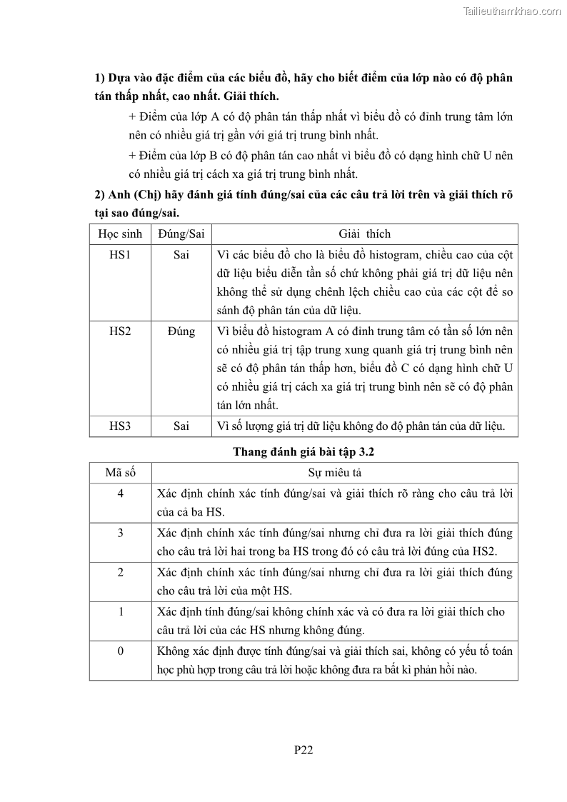 Luận án tiến sĩ giáo dục học Phát triển kiến thức và thực hành nghiệp vụ của giáo viên Toán tương lai để dạy học thống kê - 17 Trang 199