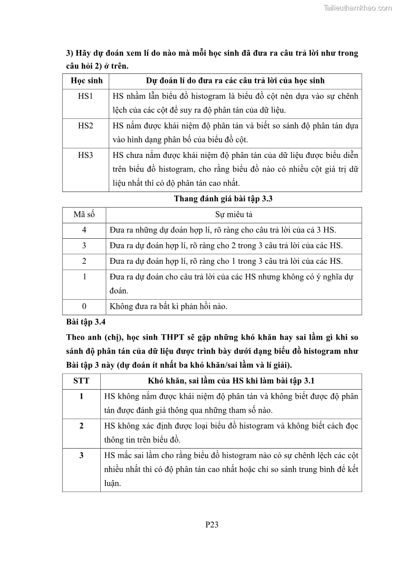 Luận án tiến sĩ giáo dục học Phát triển kiến thức và thực hành nghiệp vụ của giáo viên Toán tương lai để dạy học thống kê - 17 Trang 200