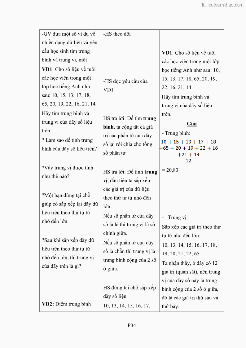 Luận án tiến sĩ giáo dục học Phát triển kiến thức và thực hành nghiệp vụ của giáo viên Toán tương lai để dạy học thống kê - 18 Trang 211