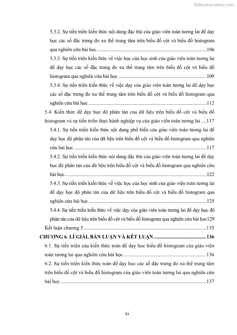 Luận án tiến sĩ giáo dục học Phát triển kiến thức và thực hành nghiệp vụ của giáo viên Toán tương lai để dạy học thống kê - 2 Trang 13
