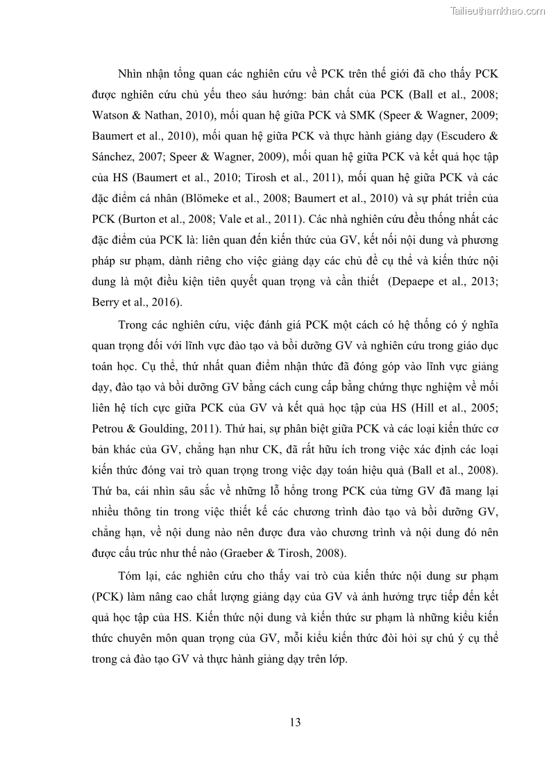 Luận án tiến sĩ giáo dục học Phát triển kiến thức và thực hành nghiệp vụ của giáo viên Toán tương lai để dạy học thống kê - 3 Trang 27