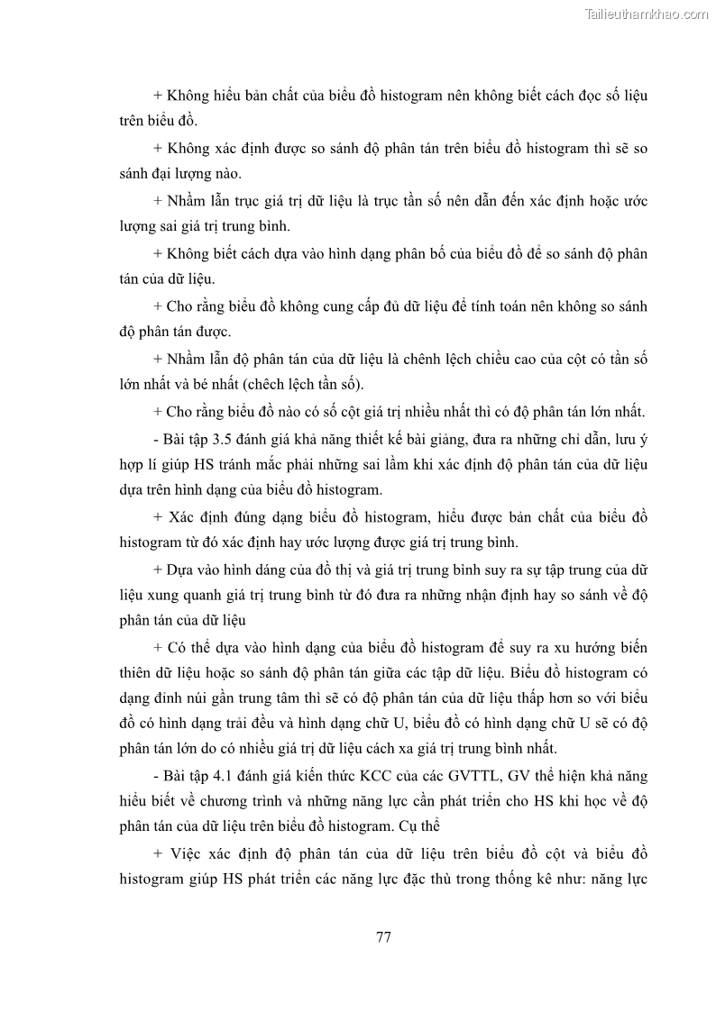 Luận án tiến sĩ giáo dục học Phát triển kiến thức và thực hành nghiệp vụ của giáo viên Toán tương lai để dạy học thống kê - 8 Trang 91