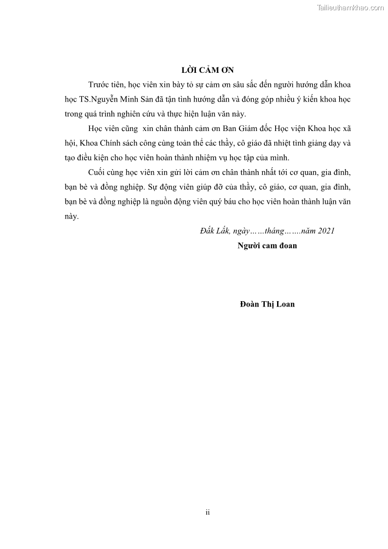 Luận văn thạc sĩ chính sách công Thực hiện chính sách pháp luật về quản lý viên chức ngành giáo dục tại thành phố Buôn Ma Thuột, tỉnh Đắk Lắk - 1 Trang 4