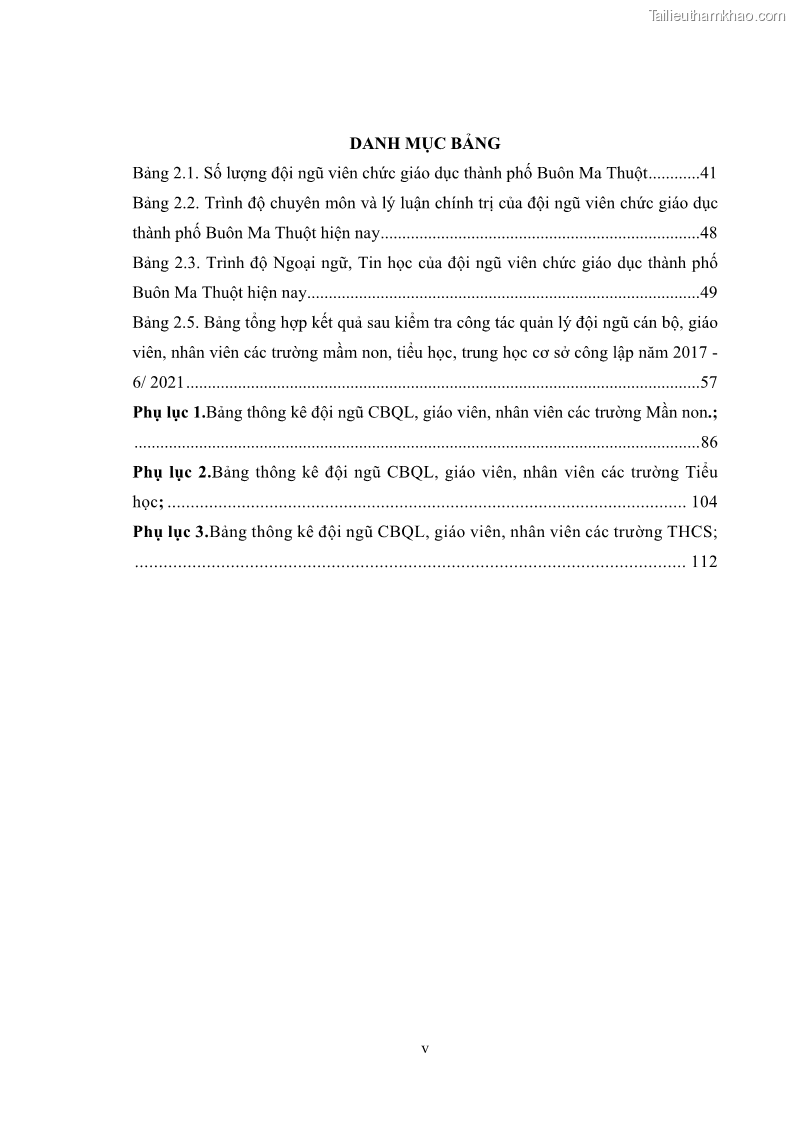 Luận văn thạc sĩ chính sách công Thực hiện chính sách pháp luật về quản lý viên chức ngành giáo dục tại thành phố Buôn Ma Thuột, tỉnh Đắk Lắk - 1 Trang 7