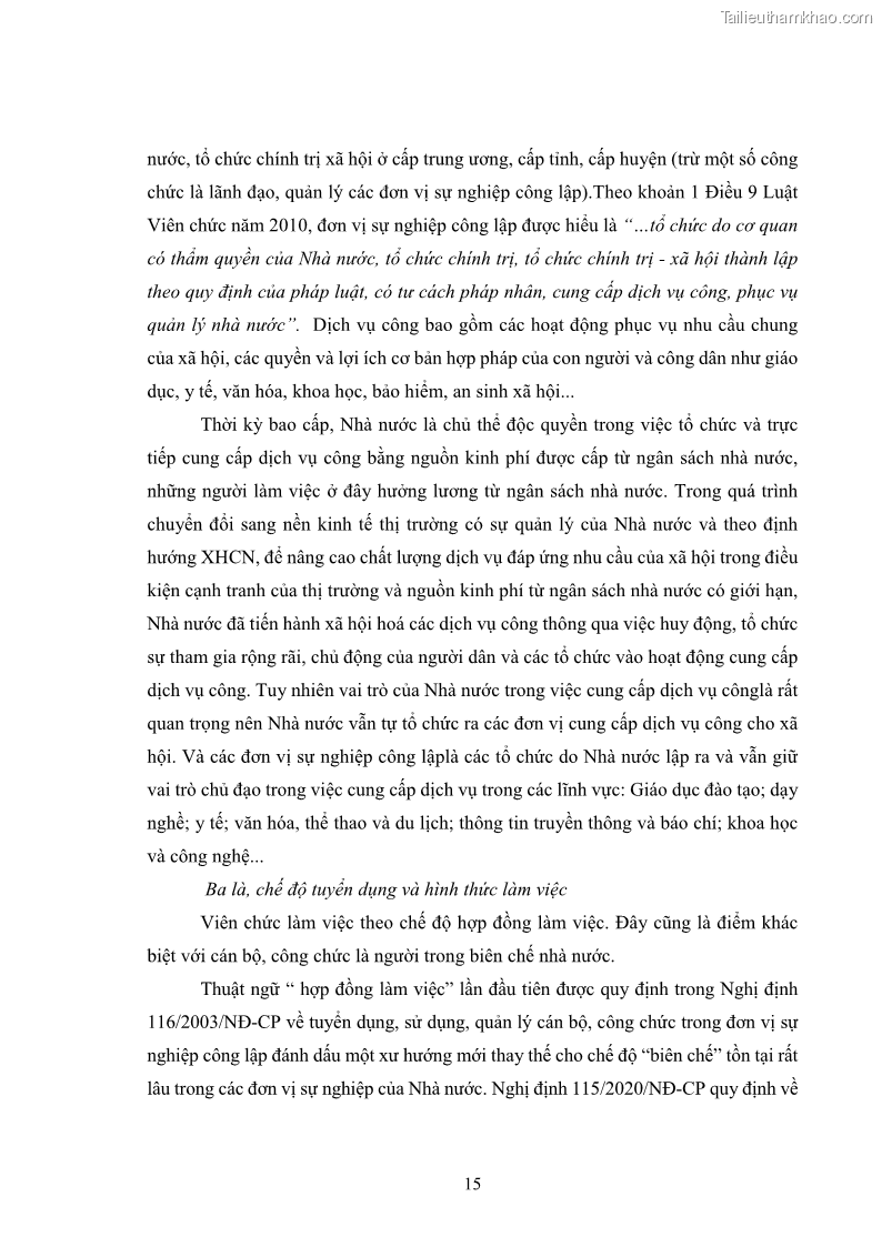 Luận văn thạc sĩ chính sách công Thực hiện chính sách pháp luật về quản lý viên chức ngành giáo dục tại thành phố Buôn Ma Thuột, tỉnh Đắk Lắk - 2 Trang 23