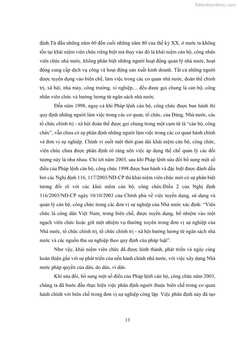 Luận văn thạc sĩ chính sách công Thực hiện chính sách pháp luật về quản lý viên chức ngành giáo dục tại thành phố Buôn Ma Thuột, tỉnh Đắk Lắk - 2 Trang 21
