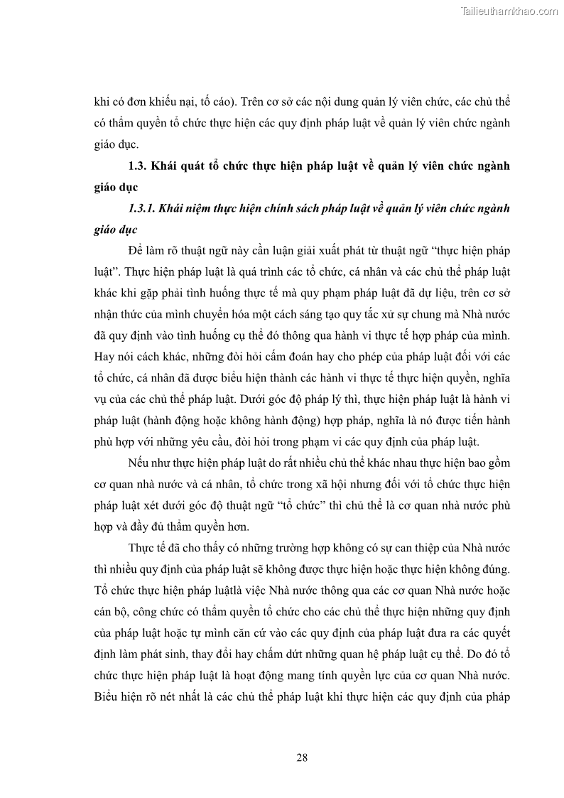 Luận văn thạc sĩ chính sách công Thực hiện chính sách pháp luật về quản lý viên chức ngành giáo dục tại thành phố Buôn Ma Thuột, tỉnh Đắk Lắk - 3 Trang 36