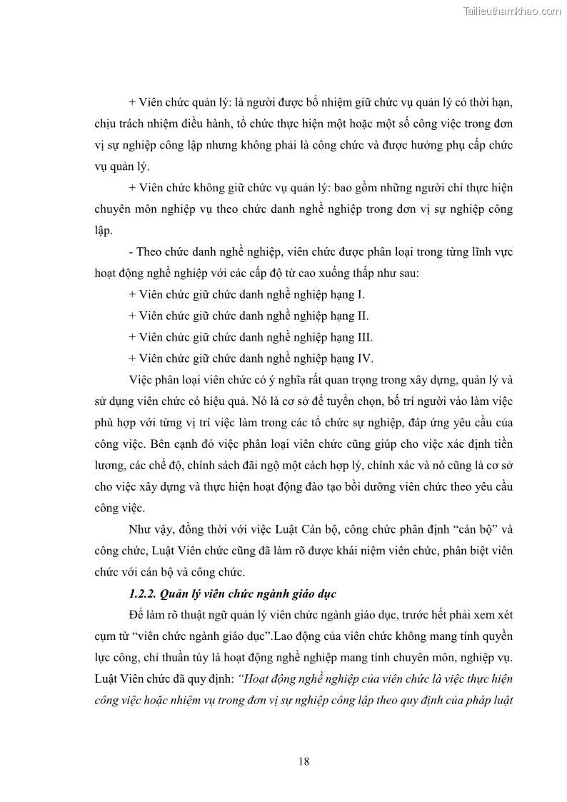 Luận văn thạc sĩ chính sách công Thực hiện chính sách pháp luật về quản lý viên chức ngành giáo dục tại thành phố Buôn Ma Thuột, tỉnh Đắk Lắk - 3 Trang 26