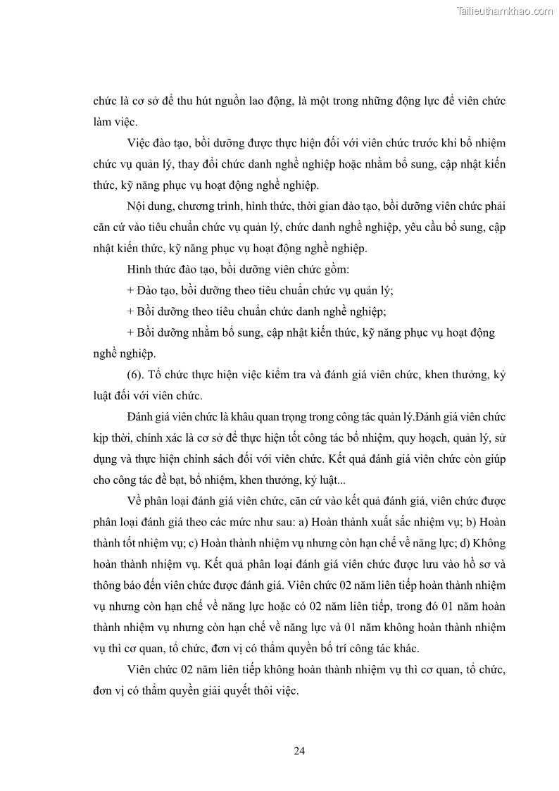 Luận văn thạc sĩ chính sách công Thực hiện chính sách pháp luật về quản lý viên chức ngành giáo dục tại thành phố Buôn Ma Thuột, tỉnh Đắk Lắk - 3 Trang 32
