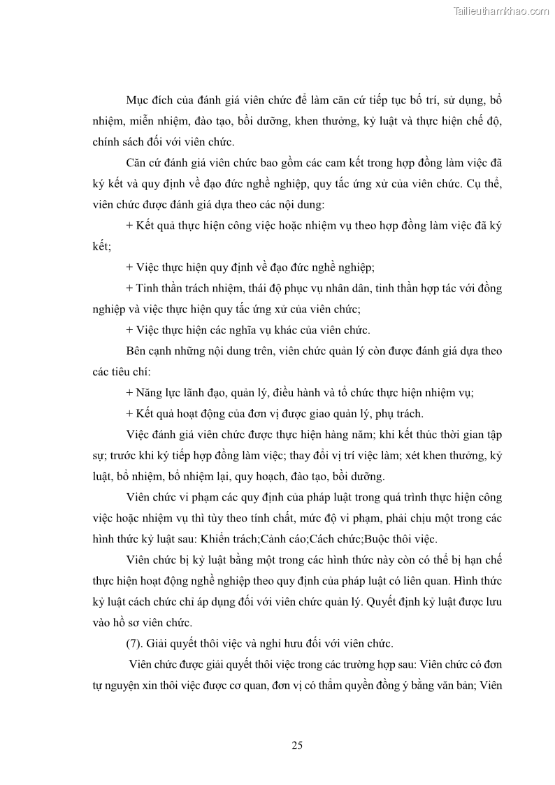 Luận văn thạc sĩ chính sách công Thực hiện chính sách pháp luật về quản lý viên chức ngành giáo dục tại thành phố Buôn Ma Thuột, tỉnh Đắk Lắk - 3 Trang 33
