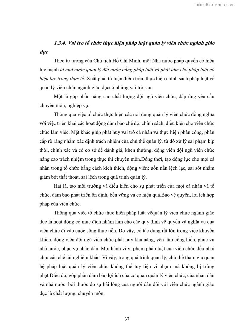 Luận văn thạc sĩ chính sách công Thực hiện chính sách pháp luật về quản lý viên chức ngành giáo dục tại thành phố Buôn Ma Thuột, tỉnh Đắk Lắk - 4 Trang 45