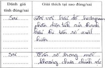 3 91 3 Đánh giá được tính đúng sai nhưng chưa giải thích rõ ràng hợp lí về 15