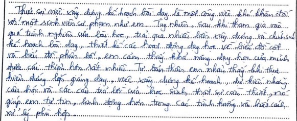 Hình 5 8 Minh họa phản hồi của GVTTL D40 về SCK trong phiếu phỏng vấn Bảng 5 7 1