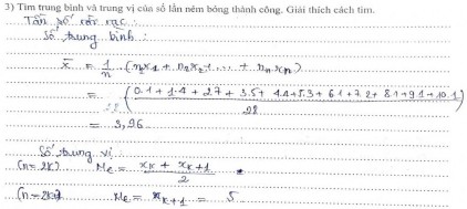 Trong bài tập 3 3 GV H33 xác định đúng trung vị nhưng tính sai trung bình do áp 6