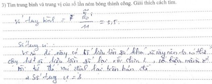 Trong bài tập 2 GV H6 và D47 tính đúng trung bình nhưng sai trung vị GV H28 tính 8