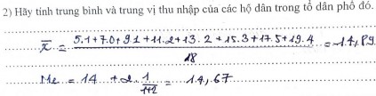 GV H28 tính đúng trung bình và trung vị Điều này cho thấy phần lớn các GVTTL 9