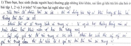 GV D69 nêu được 2 khó khăn cơ bản thường gặp ở HS b Sự tiến triển kiến 5