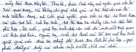 Hình 5 15 Minh họa phản hồi của GVTTL D61 về SCK trong phiếu phỏng vấn 5 4 3 3