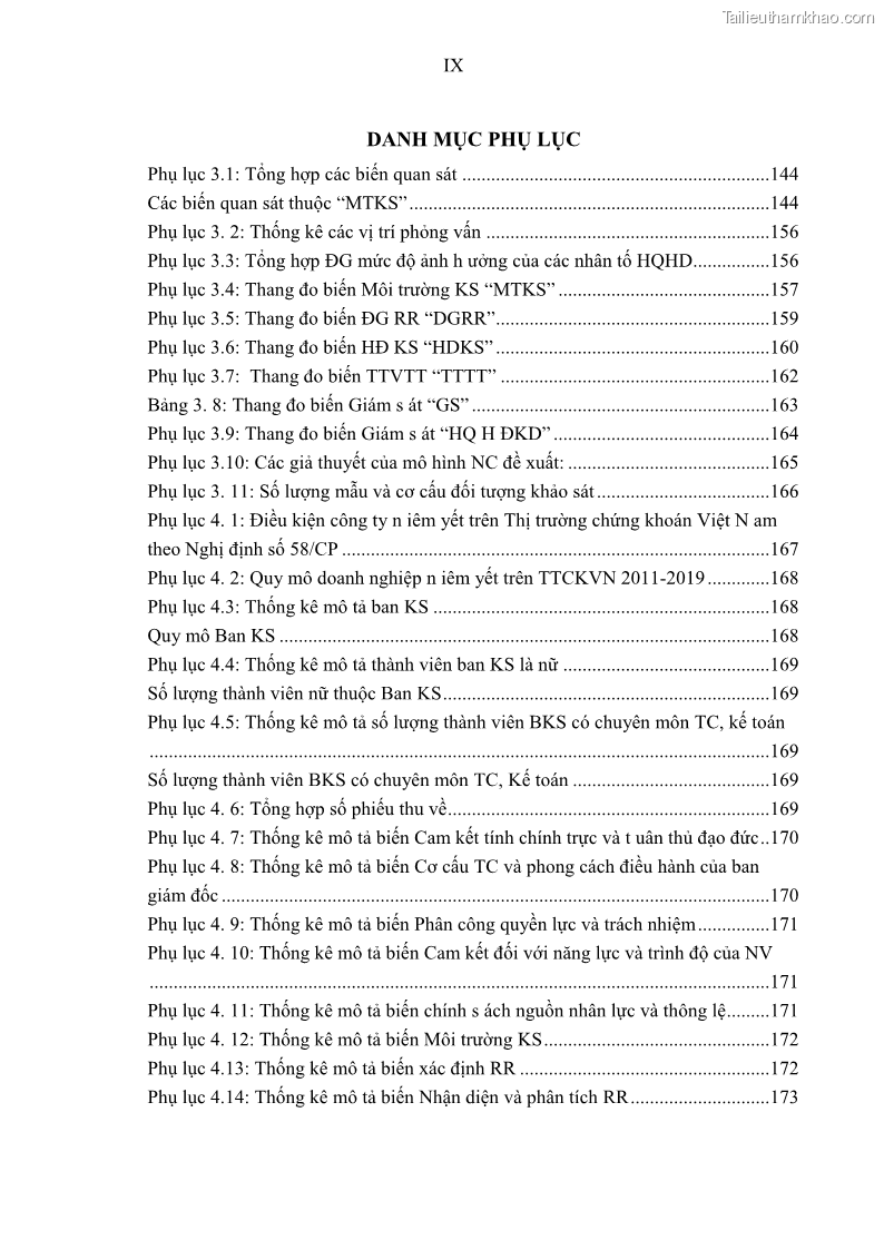 Luận án tiến sĩ kế toán Tác động của kiểm soát nội bộ đến hiệu quả hoạt động kinh doanh của các Doanh nghiệp phi tổ chức niêm yết trên Thị trường chứng khoán Việt Nam - 1 Trang 11