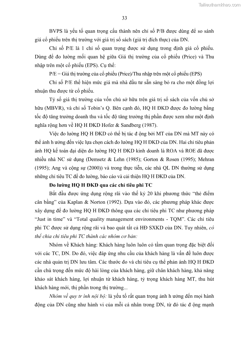 Luận án tiến sĩ kế toán Tác động của kiểm soát nội bộ đến hiệu quả hoạt động kinh doanh của các Doanh nghiệp phi tổ chức niêm yết trên Thị trường chứng khoán Việt Nam - 4 Trang 46