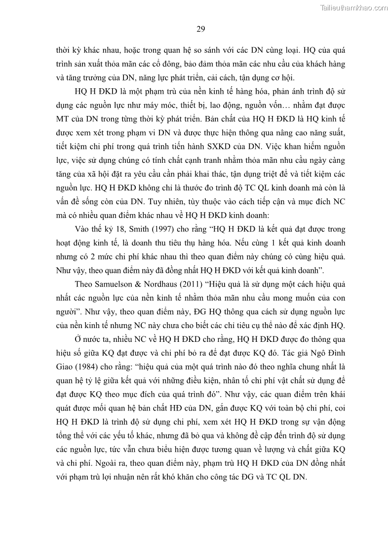 Luận án tiến sĩ kế toán Tác động của kiểm soát nội bộ đến hiệu quả hoạt động kinh doanh của các Doanh nghiệp phi tổ chức niêm yết trên Thị trường chứng khoán Việt Nam - 4 Trang 42