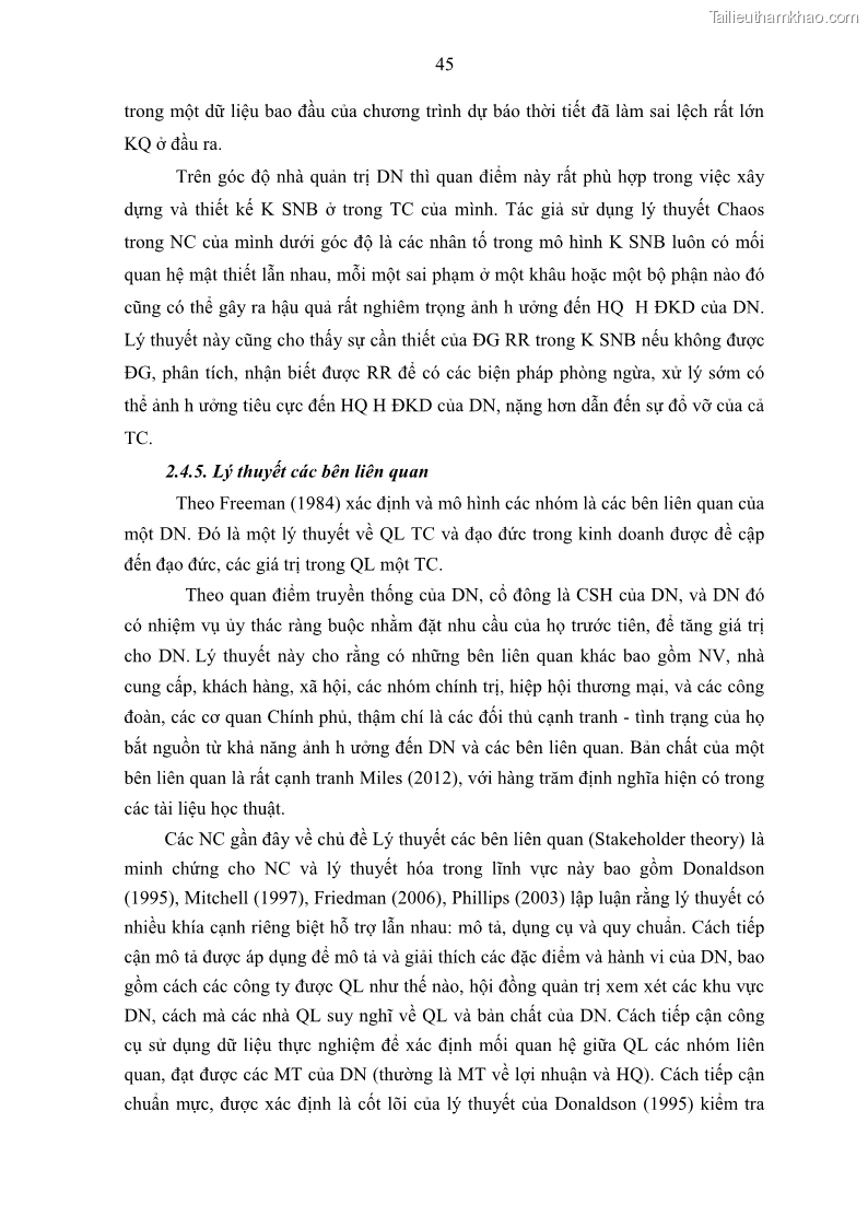 Luận án tiến sĩ kế toán Tác động của kiểm soát nội bộ đến hiệu quả hoạt động kinh doanh của các Doanh nghiệp phi tổ chức niêm yết trên Thị trường chứng khoán Việt Nam - 5 Trang 58