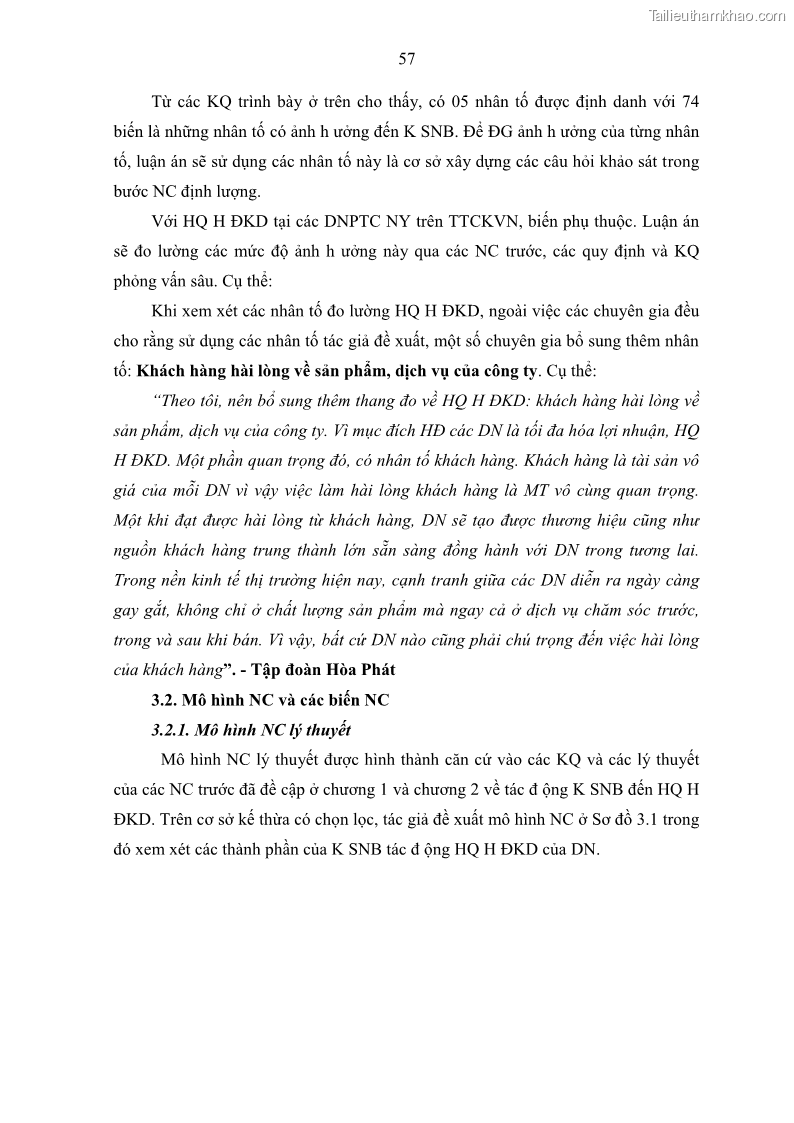 Luận án tiến sĩ kế toán Tác động của kiểm soát nội bộ đến hiệu quả hoạt động kinh doanh của các Doanh nghiệp phi tổ chức niêm yết trên Thị trường chứng khoán Việt Nam - 6 Trang 70