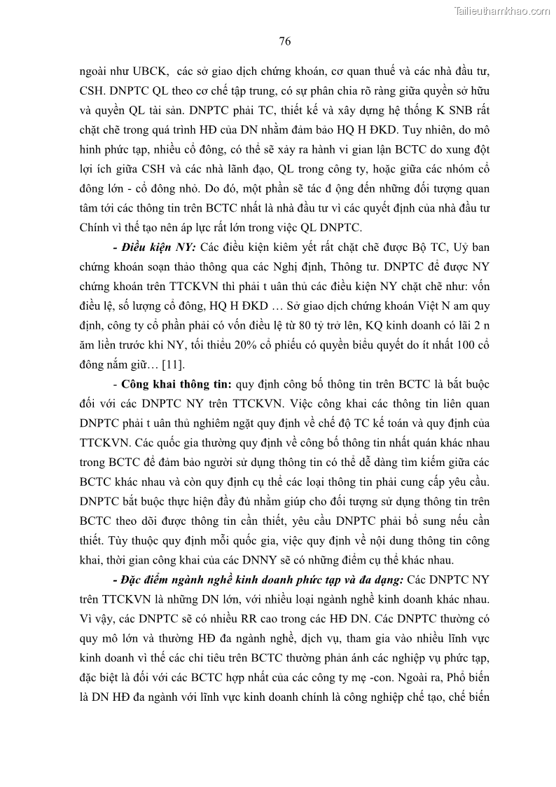 Luận án tiến sĩ kế toán Tác động của kiểm soát nội bộ đến hiệu quả hoạt động kinh doanh của các Doanh nghiệp phi tổ chức niêm yết trên Thị trường chứng khoán Việt Nam - 8 Trang 89