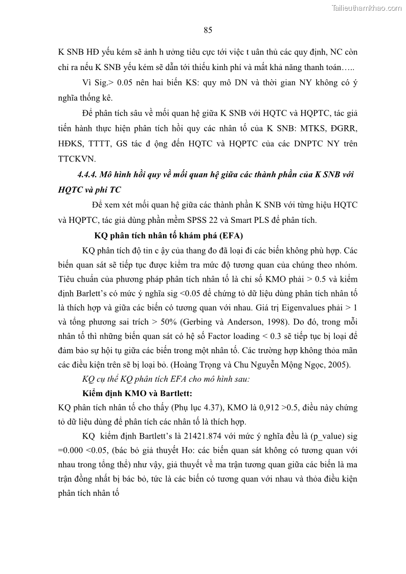 Luận án tiến sĩ kế toán Tác động của kiểm soát nội bộ đến hiệu quả hoạt động kinh doanh của các Doanh nghiệp phi tổ chức niêm yết trên Thị trường chứng khoán Việt Nam - 9 Trang 98