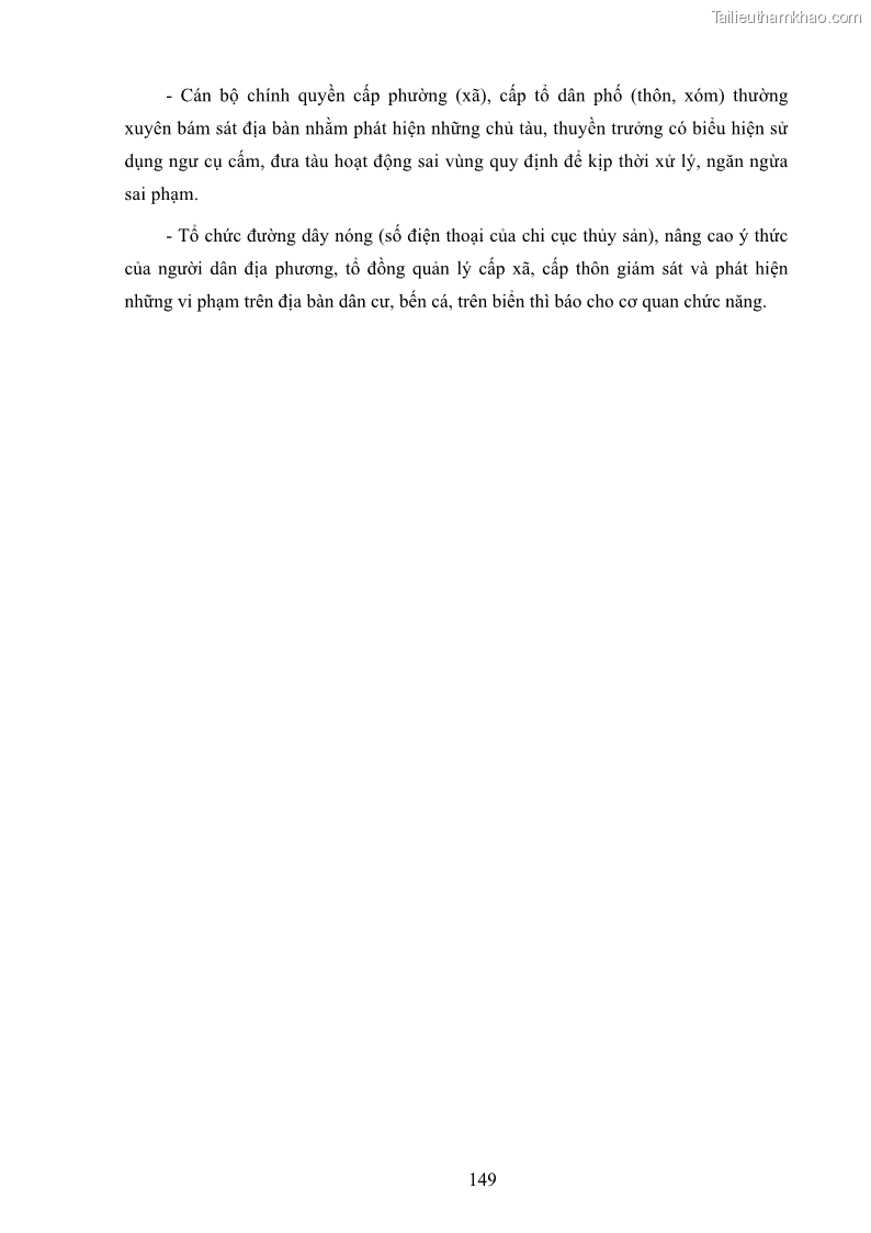 Luận án tiến sĩ khai thác thủy sản Nâng cao hiệu quả khai thác và bảo vệ nguồn lợi thủy sản tại vùng biển ven bờ tỉnh Quảng Nam - 14 Trang 165