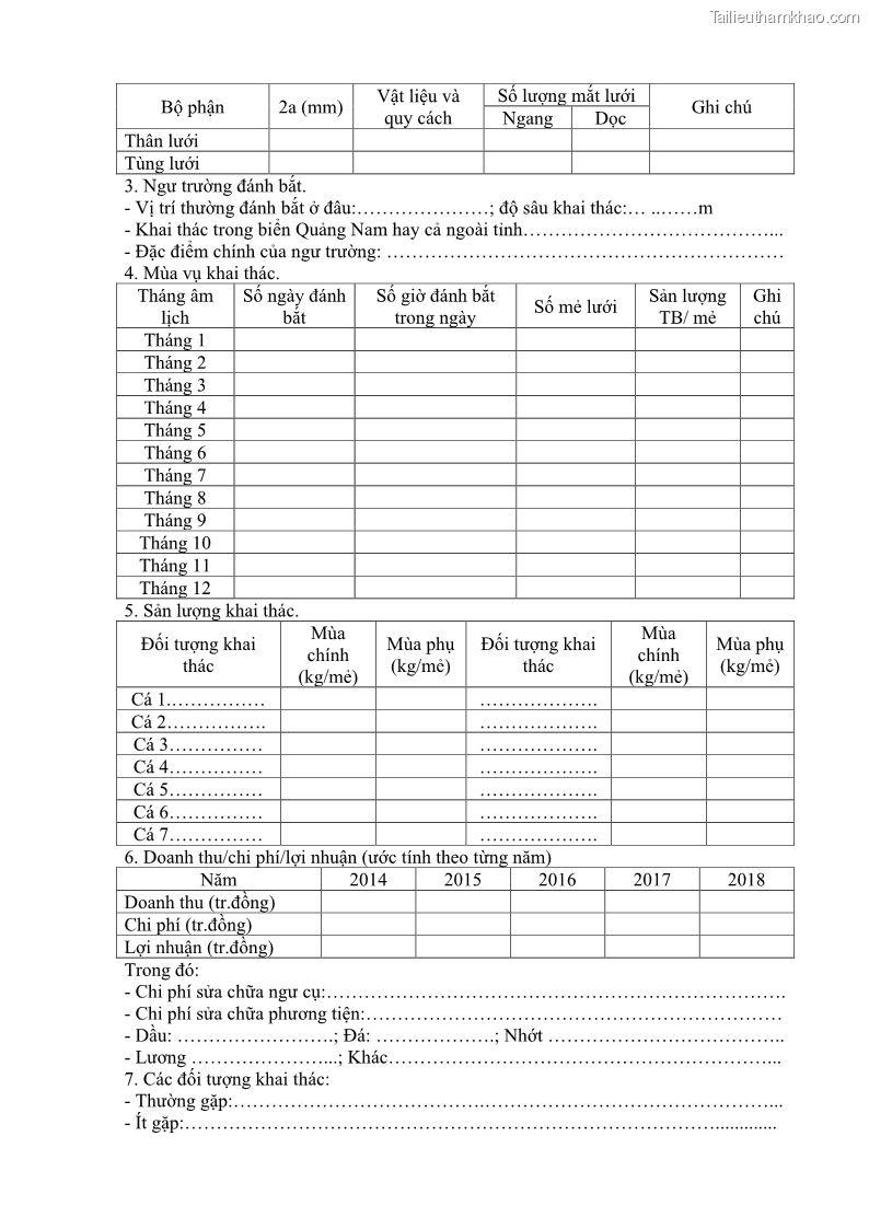 Luận án tiến sĩ khai thác thủy sản Nâng cao hiệu quả khai thác và bảo vệ nguồn lợi thủy sản tại vùng biển ven bờ tỉnh Quảng Nam - 15 Trang 180