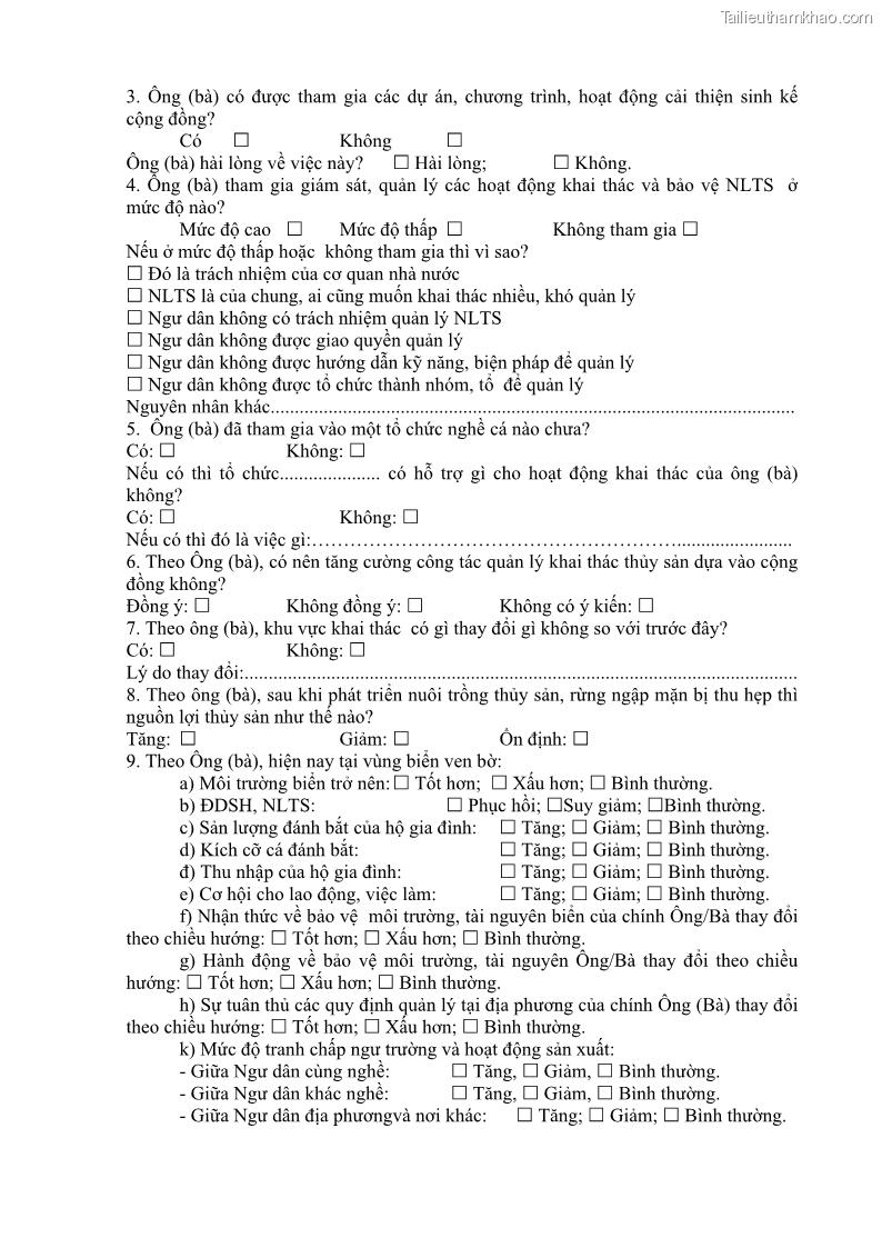 Luận án tiến sĩ khai thác thủy sản Nâng cao hiệu quả khai thác và bảo vệ nguồn lợi thủy sản tại vùng biển ven bờ tỉnh Quảng Nam - 15 Trang 177