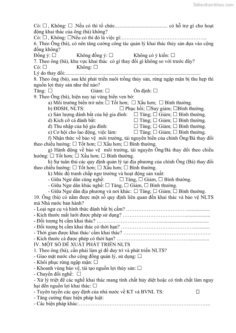 Luận án tiến sĩ khai thác thủy sản Nâng cao hiệu quả khai thác và bảo vệ nguồn lợi thủy sản tại vùng biển ven bờ tỉnh Quảng Nam - 16 Trang 182