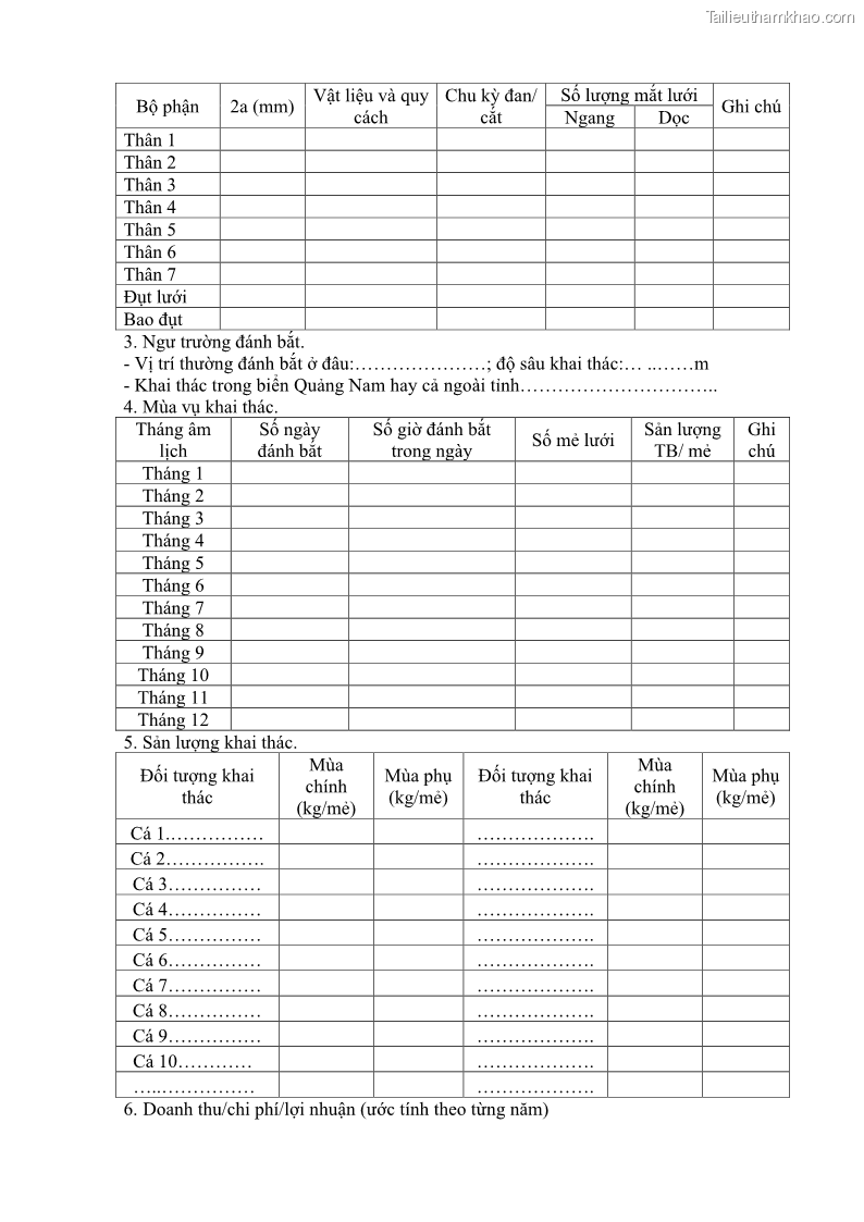 Luận án tiến sĩ khai thác thủy sản Nâng cao hiệu quả khai thác và bảo vệ nguồn lợi thủy sản tại vùng biển ven bờ tỉnh Quảng Nam - 16 Trang 189