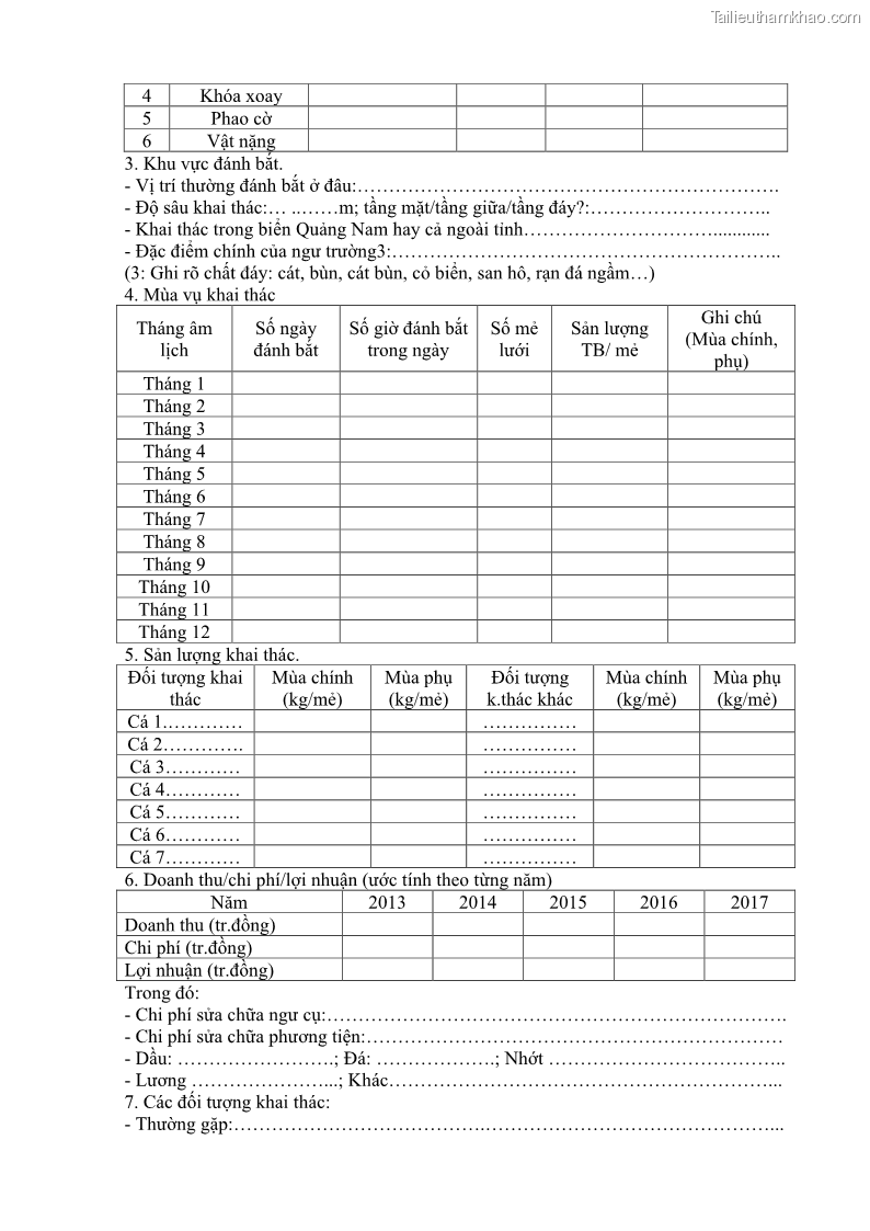 Luận án tiến sĩ khai thác thủy sản Nâng cao hiệu quả khai thác và bảo vệ nguồn lợi thủy sản tại vùng biển ven bờ tỉnh Quảng Nam - 17 Trang 194