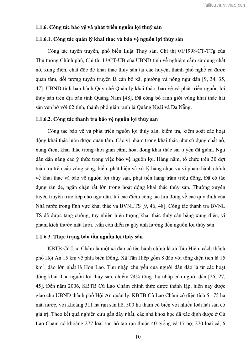 Luận án tiến sĩ khai thác thủy sản Nâng cao hiệu quả khai thác và bảo vệ nguồn lợi thủy sản tại vùng biển ven bờ tỉnh Quảng Nam - 3 Trang 26