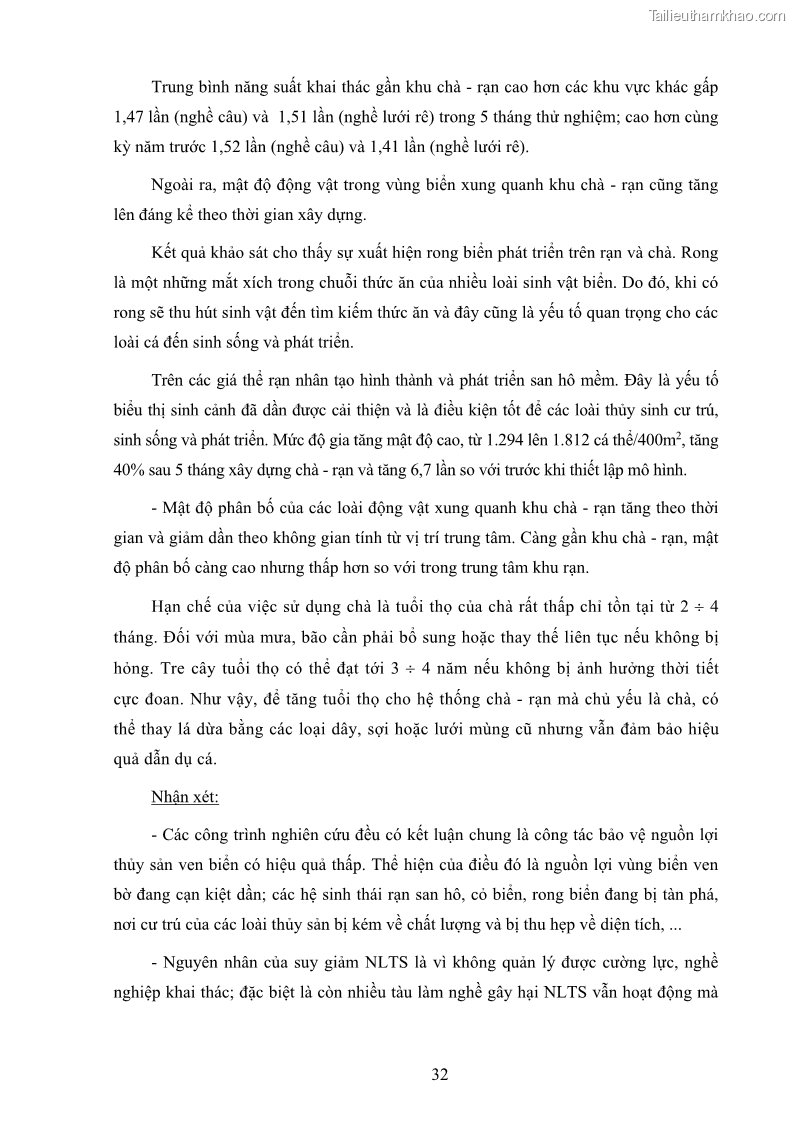 Luận án tiến sĩ khai thác thủy sản Nâng cao hiệu quả khai thác và bảo vệ nguồn lợi thủy sản tại vùng biển ven bờ tỉnh Quảng Nam - 4 Trang 48