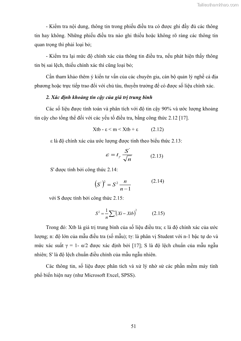 Luận án tiến sĩ khai thác thủy sản Nâng cao hiệu quả khai thác và bảo vệ nguồn lợi thủy sản tại vùng biển ven bờ tỉnh Quảng Nam - 6 Trang 67