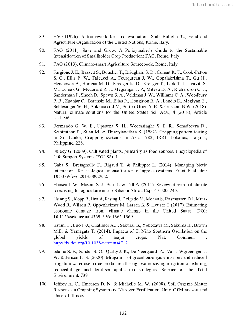 Luận án tiến sĩ khoa học cây trồng Nghiên cứu hiện trạng và cải tiến hệ thống cây trồng trên vùng đất ven biển tỉnh Thanh Hóa - 13 Trang 148