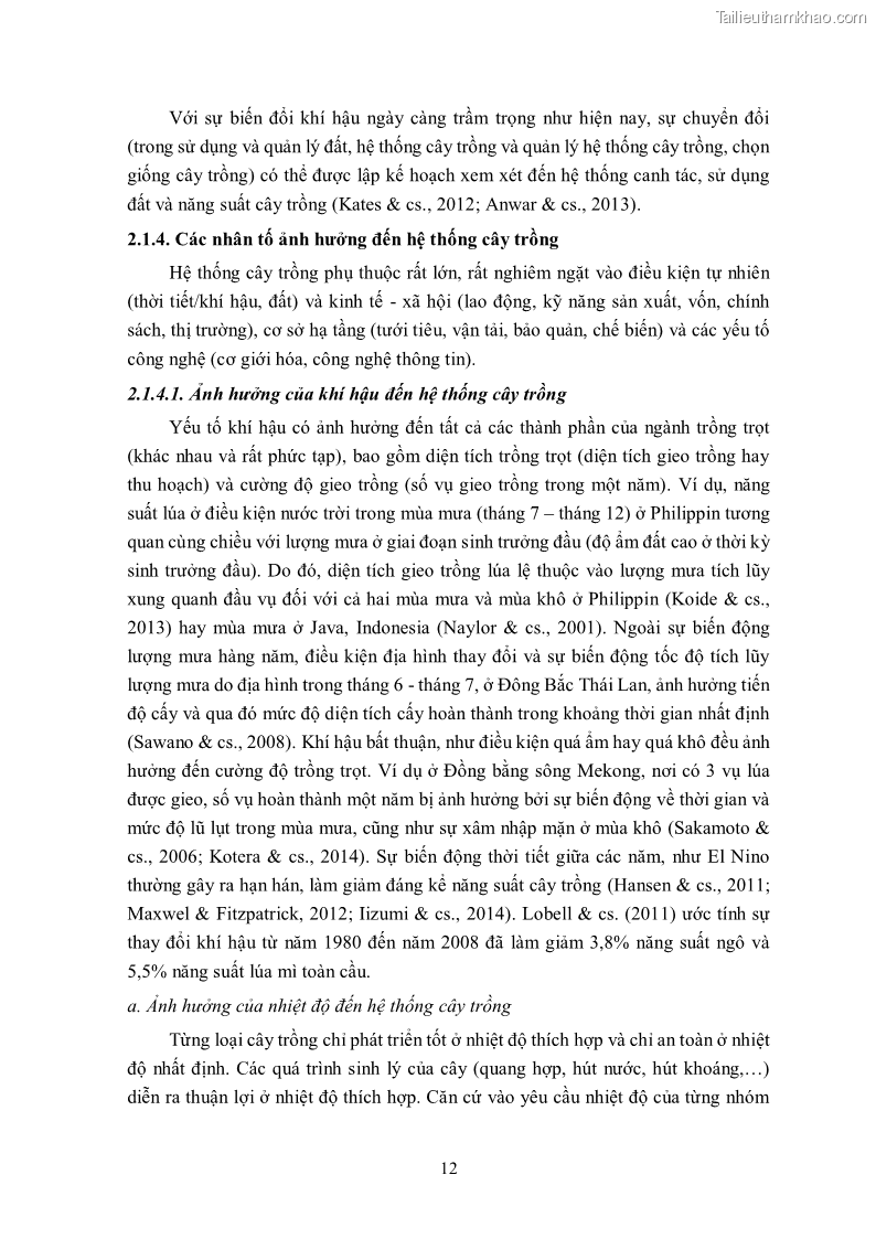 Luận án tiến sĩ khoa học cây trồng Nghiên cứu hiện trạng và cải tiến hệ thống cây trồng trên vùng đất ven biển tỉnh Thanh Hóa - 3 Trang 28