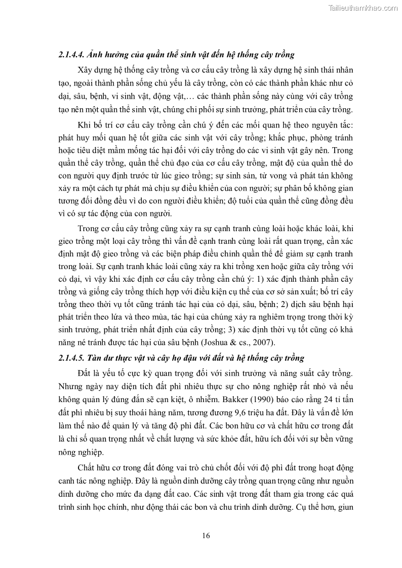 Luận án tiến sĩ khoa học cây trồng Nghiên cứu hiện trạng và cải tiến hệ thống cây trồng trên vùng đất ven biển tỉnh Thanh Hóa - 3 Trang 32