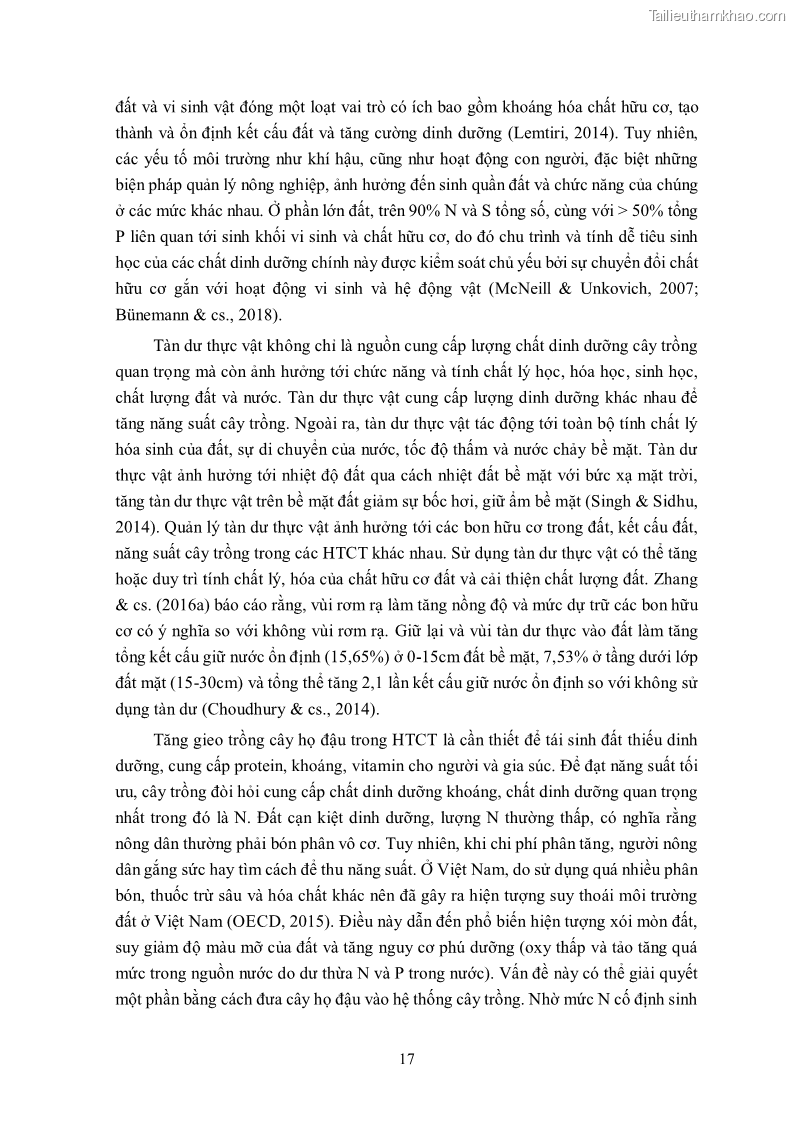 Luận án tiến sĩ khoa học cây trồng Nghiên cứu hiện trạng và cải tiến hệ thống cây trồng trên vùng đất ven biển tỉnh Thanh Hóa - 3 Trang 33