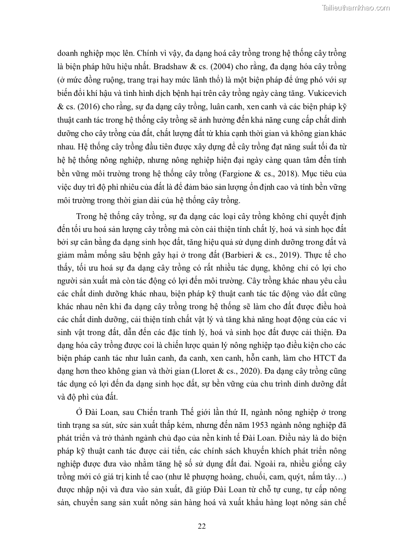 Luận án tiến sĩ khoa học cây trồng Nghiên cứu hiện trạng và cải tiến hệ thống cây trồng trên vùng đất ven biển tỉnh Thanh Hóa - 4 Trang 38