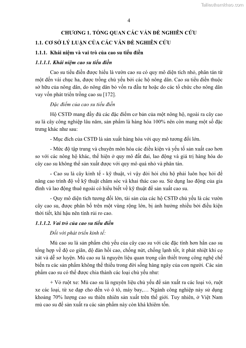 Luận án tiến sĩ khoa học cây trồng Nghiên cứu một số biện pháp kỹ thuật canh tác phù hợp cho cây cao su tiểu điền tại Thừa Thiên Huế - 2 Trang 18