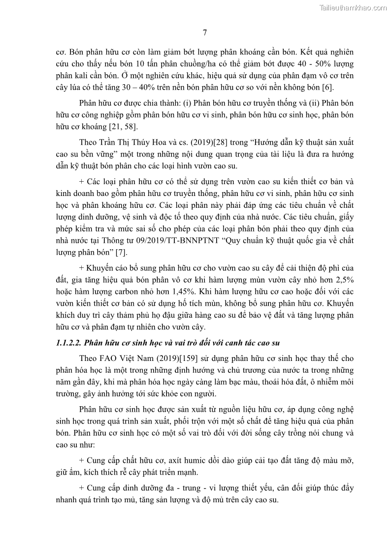 Luận án tiến sĩ khoa học cây trồng Nghiên cứu một số biện pháp kỹ thuật canh tác phù hợp cho cây cao su tiểu điền tại Thừa Thiên Huế - 2 Trang 21