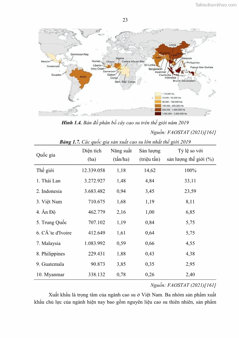 Luận án tiến sĩ khoa học cây trồng Nghiên cứu một số biện pháp kỹ thuật canh tác phù hợp cho cây cao su tiểu điền tại Thừa Thiên Huế - 4 Trang 37